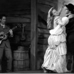 Andrew Burlinson, Meg McWilliams, and Jeff Meacham in The Taming of the Shrew, 2000. Photo credit: Cat Gareth